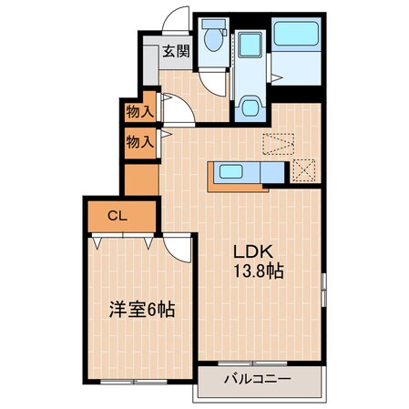 愛野駅 徒歩22分 1階の物件間取画像